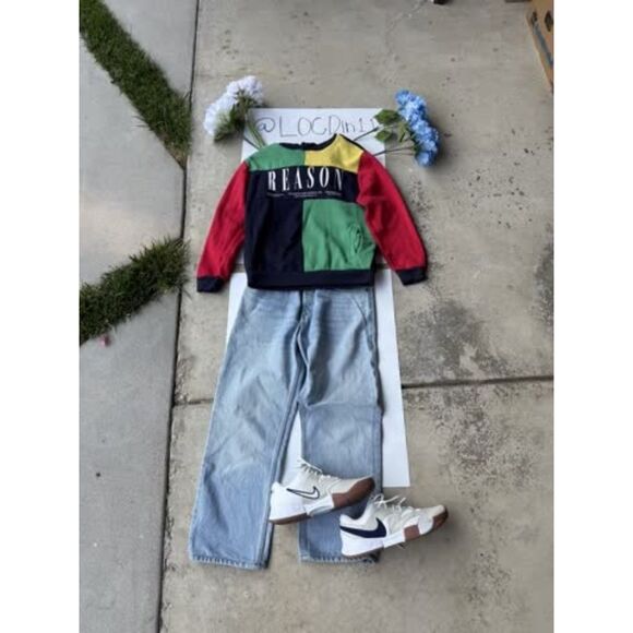 Reason Clothing Multicolor Patchwork Hoodie – Statement Streetwear - Picture 3 of 3